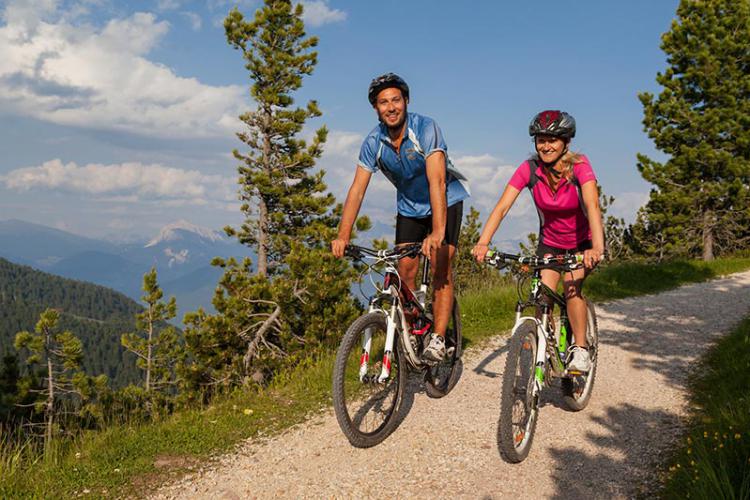 In bici al Corno del Renon